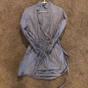 Blue and White stripe dress